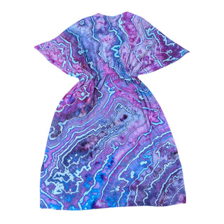 Women's 2XL/3XL Tie-dye Rayon Caftan with Pockets