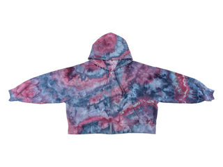 Women's XXL Tie-dye Zip Up Hoodie