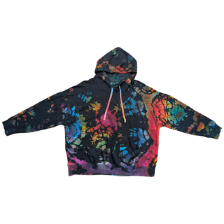 Women's XXL Reverse Tie-dye Pullover Buffalo Hoodie