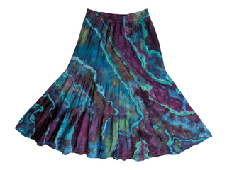 Women's Medium Reverse Tie-dye Flowy Skirt