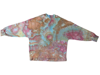 Women's Large Tie-dye Cardigan Sweatshirt