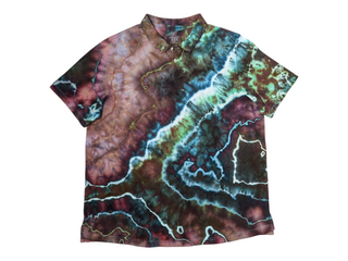 Men's 2XL Tie-dye Polo Shirt