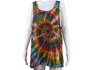 Men's XL Tie-dye Spiral Tank Top