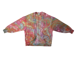 Women's Medium Tie-dye Cardigan Sweatshirt