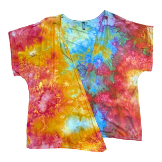 Women's Small Tie-Dye Cardigan Top