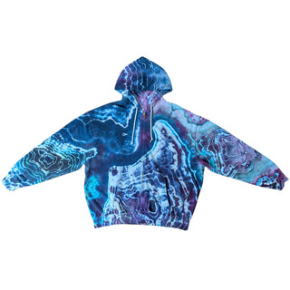 Men's XL Tie-dye Zip-Up Hoodie
