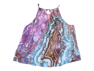 Women's XL Tie-dye Flowy Tank Top