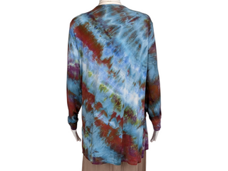 Women's  Medium Tie-dye Flowy Cardigan Top