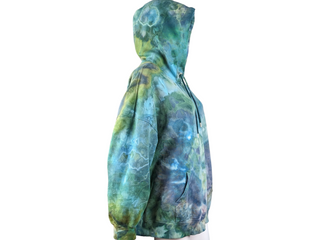 Women's Large Tie-dye Zip Up Hoodie