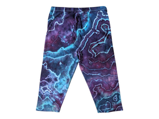 Women's Large Tie-dye Capri Leggings