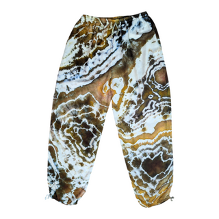 Women's One Size Upcycled Reverse Tie-dye Harem Pants