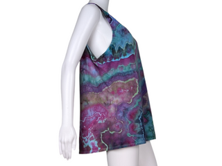 Women's XL Tie-dye Flowy Tank Top