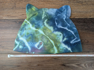 Unisex Large Tie-dye Cat ear Beanie Hat