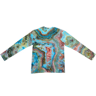 Men's Medium Tie-dyed Lightweight Long-sleeved T-Shirt