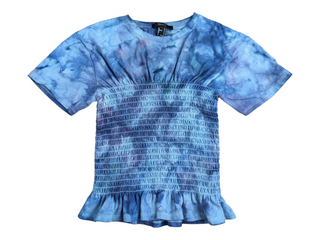 Women's  Small Tie-dye Scrunch Top