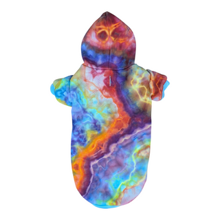 Rainbow Tie-dye XXL Dog Hoodie