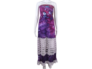 Women's Medium Tie-dye Strapless Dress