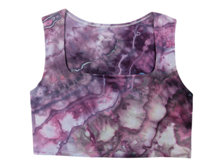 Women's XL Tie-dye Crop Top Tank