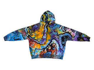 Women's XXL Reverse Tie-dye Pullover Hoodie