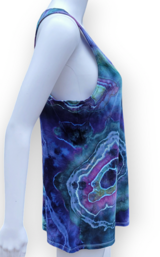 Women's Large Flowy Tie-dye Racerback Tank Top