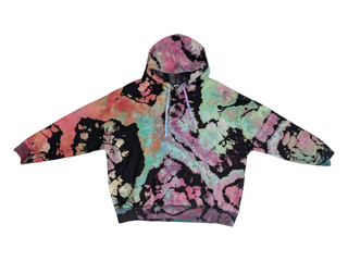 Women's XXL Reverse Tie-dye Buffalo Hoodie