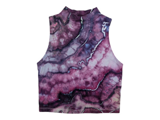 Women's Small Tie-dye Crop Top Tank