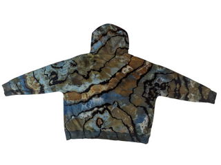 Women's XXL Reversed Tie-dye Pullover Hoodie