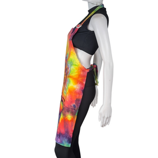 Spiral Rainbow Tie-Dye Apron