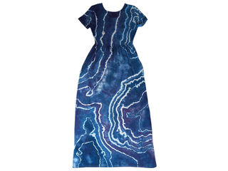 Women's Small Tie-dye Flowy T-shirt Dress