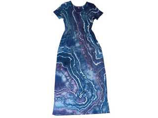 Women's Small Tie-dye Flowy T-shirt Dress