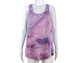 Women's Large Tie-dye Racerback Tank Top