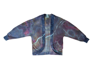 Women's XS Tie-dye Cardigan Sweatshirt