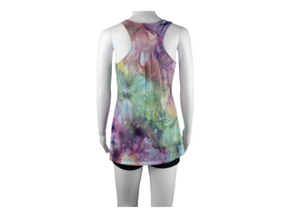 Women's XS Tie-dye Flowy Racerback Tank Top