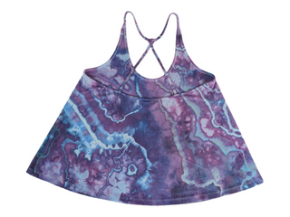 Women's Small Flowy Tie-dye Tank Top