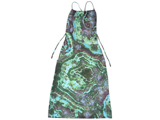 Women's Large Tie-dye Lace-up Dress