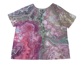 Women's 3XL Tie-dye V-Neck Top