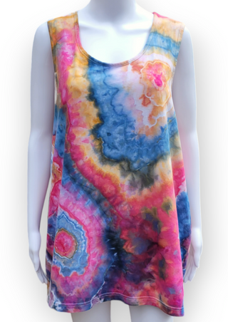 Men's XXL Geode Tie-dye Tank Top