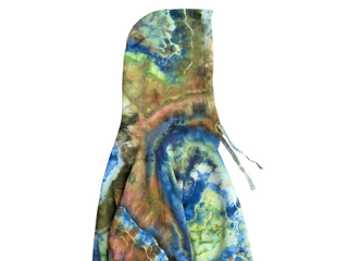 Women's XXL Reverse Tie-dye Buffalo Pullover Hoodie
