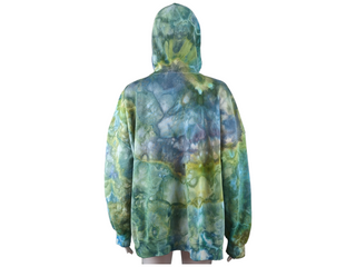 Women's Large Tie-dye Zip Up Hoodie