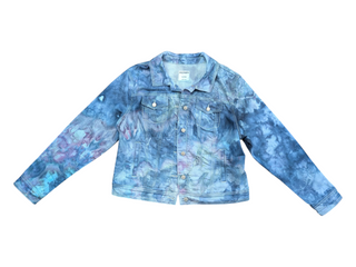 Women's XL Tie-dye Jean Jacket