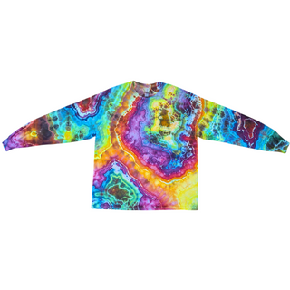 Men's XL Tie-dye Long-sleeved Tee