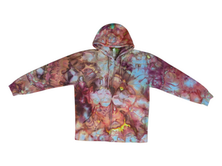 Men's XL Tie-dye Zip Up Hoodie