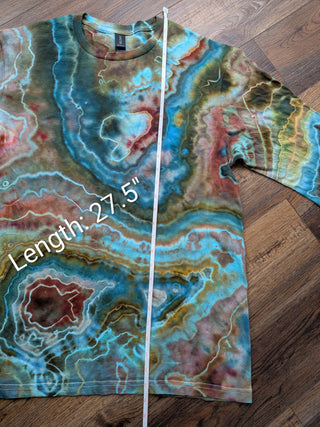 Men's Medium Tie-dyed Lightweight Long-sleeved T-Shirt