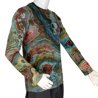 Men's Medium Tie-dyed Lightweight Long-sleeved T-Shirt