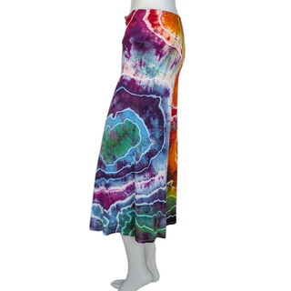 Women's Large Tie-dye Cropped Palazzo Pants