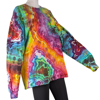 Men's XL Tie-dye Long-sleeved Tee