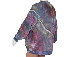 Women's XS Tie-dye Cardigan Sweatshirt