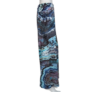 Women's Small Tie-dye Linen Palazzo Pants