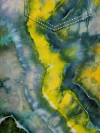 Women's Large Tie-dye Overalls