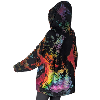 Women's XXL Reverse Tie-dye Pullover Buffalo Hoodie